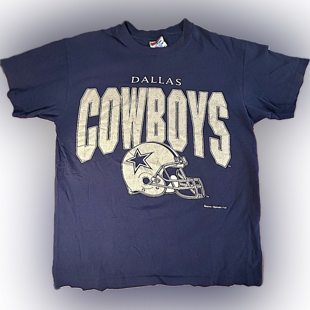 ***sold*** VTG Dallas Cowboys Single Stitch T-shirt Hanes Heavyweight 1990s